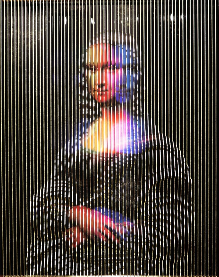 Mona Lisa mystic eyes, 2024, 100 x 80 x 40 cm